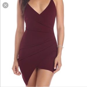WINDSOR MAROON BODYCON DRESS